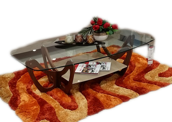 Vega Coffee Table - Clr/Brn