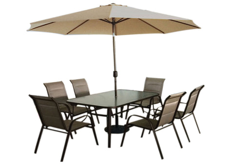 Furn Im Jhf Dining Padded Set 6+1+1
