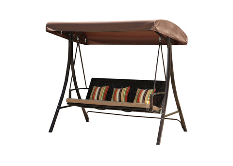 Sandra Rattan 3 Seater Swing