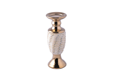 D12 CANDLE HOLDER LONG NECK GOLD