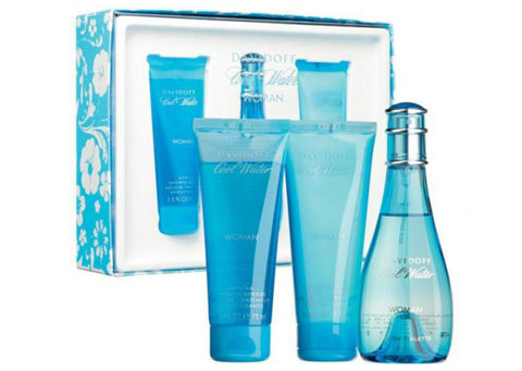Davidoff Cool Water Ladies Set (100ml + Body lotion + Shampoo)