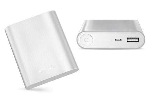 Innjoo E1 - 10,000mAh Power Bank Silver