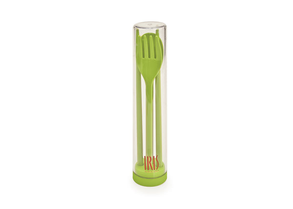 Iris Cutlery & Chopsticks Set (2 In 1) 8415-P