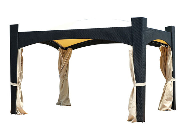 Karen Rattan 3X4 Gazebo -Black