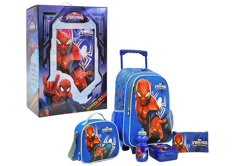 Spider Man Racey Spider 5 In 1 Set Trolley 18" Tr Smrs0001-18