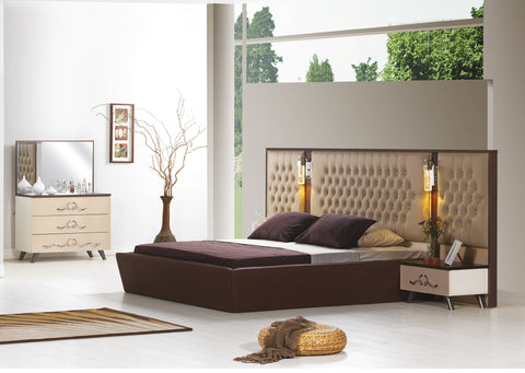 Modern Bedroom Bed With Nightstand And Dresser Byb-Istanbul