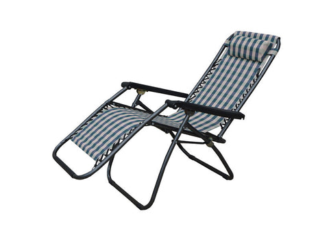 Sara Recliner Chair - Gray Stripe