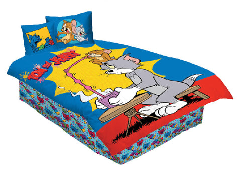 Tom & Jerry Kids Comforter Set of 4 - Blue