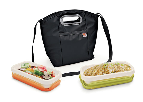Iris Lady LunchBox BLACK 9654-T