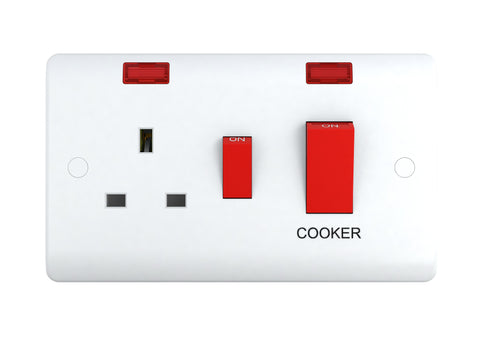 Milano 45A Cooker Control Unit With Neon