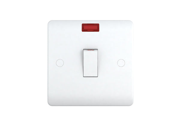 Milano 20A 1 Gang Double Pole Switch With Neon