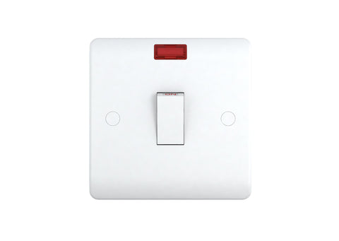 Milano 20A 1 Gang Double Pole Switch With Neon