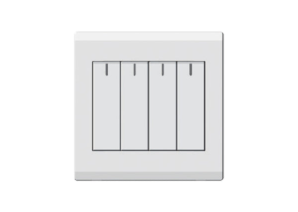 Milano 16A 4 Gang 1 Way Wh