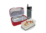 Iris Translucent food container + LunchBox NANO Lacquer Red 9665-T