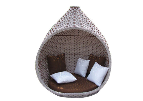 Zion Rattan Bird Cage - Yellow