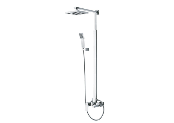 Milano Decent Bath-Shower With Shower Rod & Rain Shower