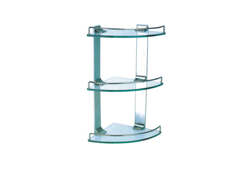 Milano Corner Glass Shelf 2 Layer G11082  Classic