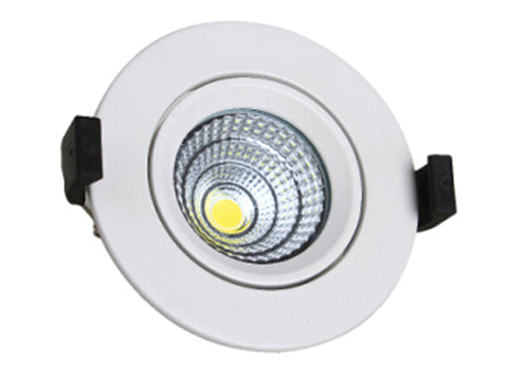 Milano 9W Rd Movable Spot Light White Round Move