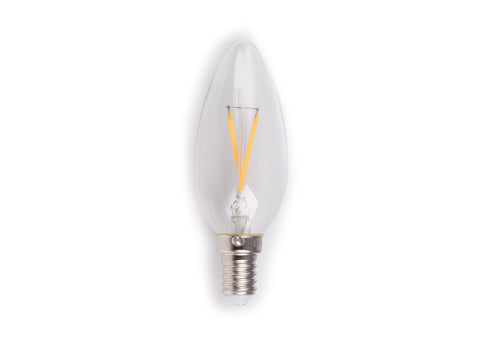 Milano 2W Led Filament Candle Lamp W/0 Tip Wh