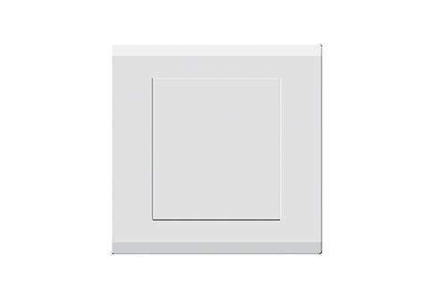 Milano Single Blank Plate Wh