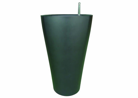 Furn Im Csm Flower Pot Oxygen Series-1-31 Black Matte