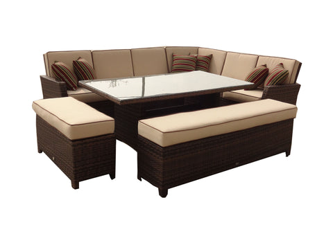 Luxury Sofa Cum Dining Tjf-R596B 10 Seater