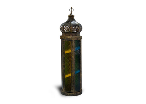 Garden Light Im Zh H10-1280-74 Black & Gold With Multicolor Glass