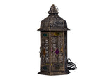 Garden Light Im Zh H13-1646 Black & Gold With Multicolor Glass