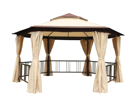 Dionne Steel Gazebo Hexagonal