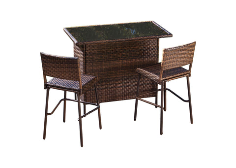 Tara Rattan Bar Set 2+1