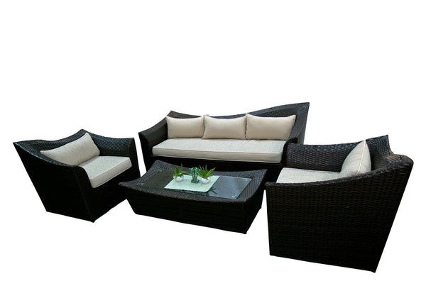 Furn Im Le Sofa Set 3+1+1 with Center Table