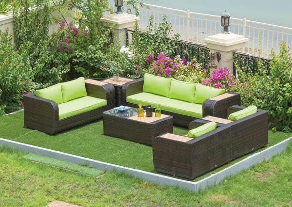 Tanya Rattan Sofa Set 3+2+1+1