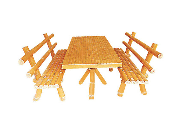 Stone Table and Chair Bamboo Vietnam Set