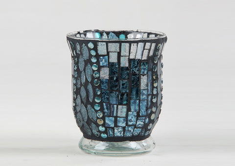 Mosaic Glass Candle Holder 13A-38F/01