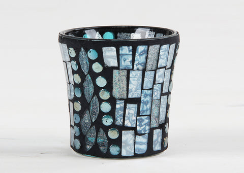 Mosaic Glass Candle Holder 13A-38H/01