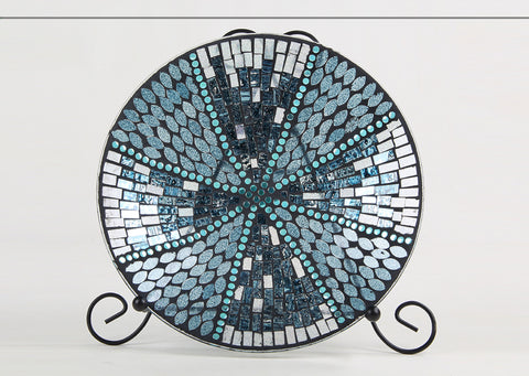Individual Im Zhl Mosaic Glass Plate With Stand 13A-181/31