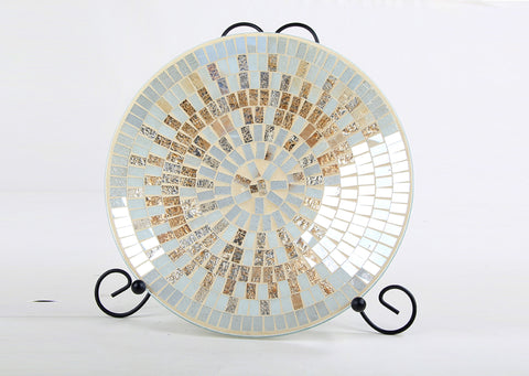 Individual Im Zhl Mosaic Glass Plate With Plate 13A-181/30