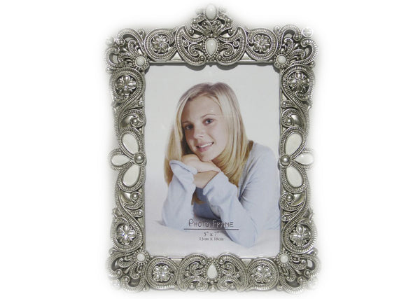 H77910-57 QATREFOIL BEADS 5X7 PHOTO FRAME 19X25.5X2