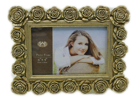 H13S0241-46S ROSE PHOTO FRAME 4X6 18X24X2