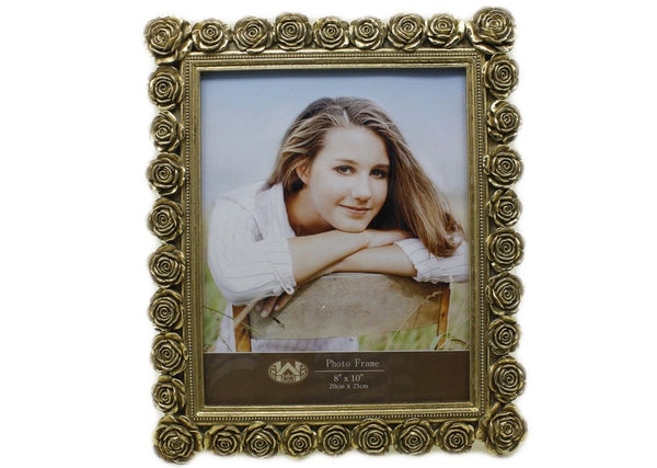 H13S0244-810S ROSE PHOTO FRAME 8X10 28X34.3X2