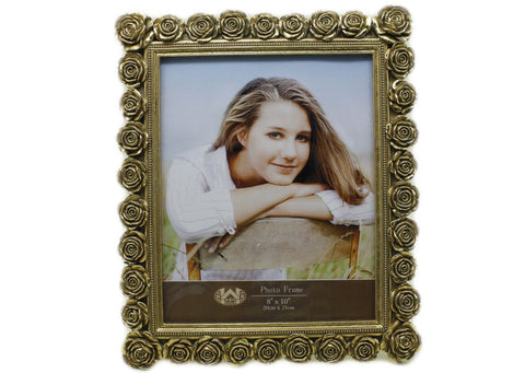 H13S0244-810S ROSE PHOTO FRAME 8X10 28X34.3X2