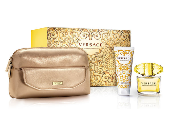 Versace Yellow Diamond Set (90ml + Body Lotion + Pouch)