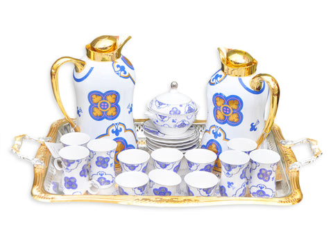 San Marco Tea Set White/Gold 7310