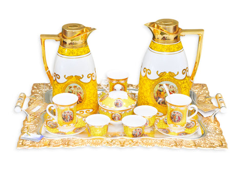 San Marco Tea Set Yellow/Gold