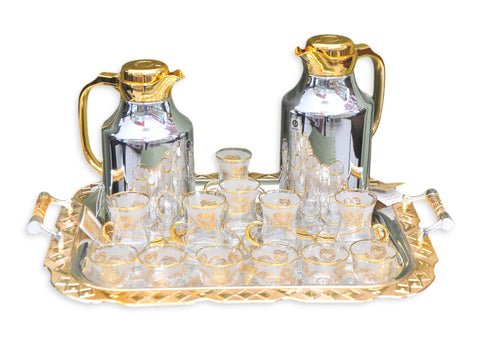 San Marco Gahwa Set Chrome/Gold