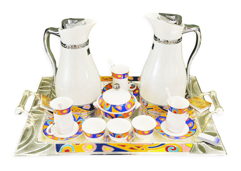 San Marco Gahwa Set White/Chrome