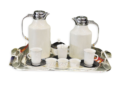 San Marco Gahwa Set White/Chrome