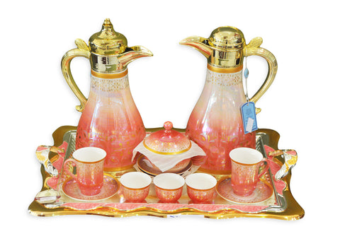 San Marco Gahwa Set Peach/Gold