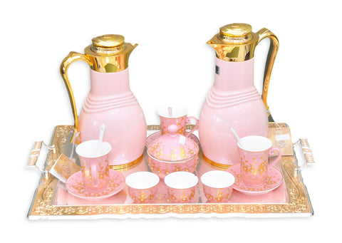 San Marco Gahwa Set Salmon/Gold