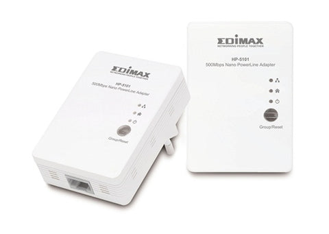 EDIMAX POWERLINE ADAPTER : 500MBPS POWERLINE ADAPTER WITH 10/100M ETHERNET PORT *2